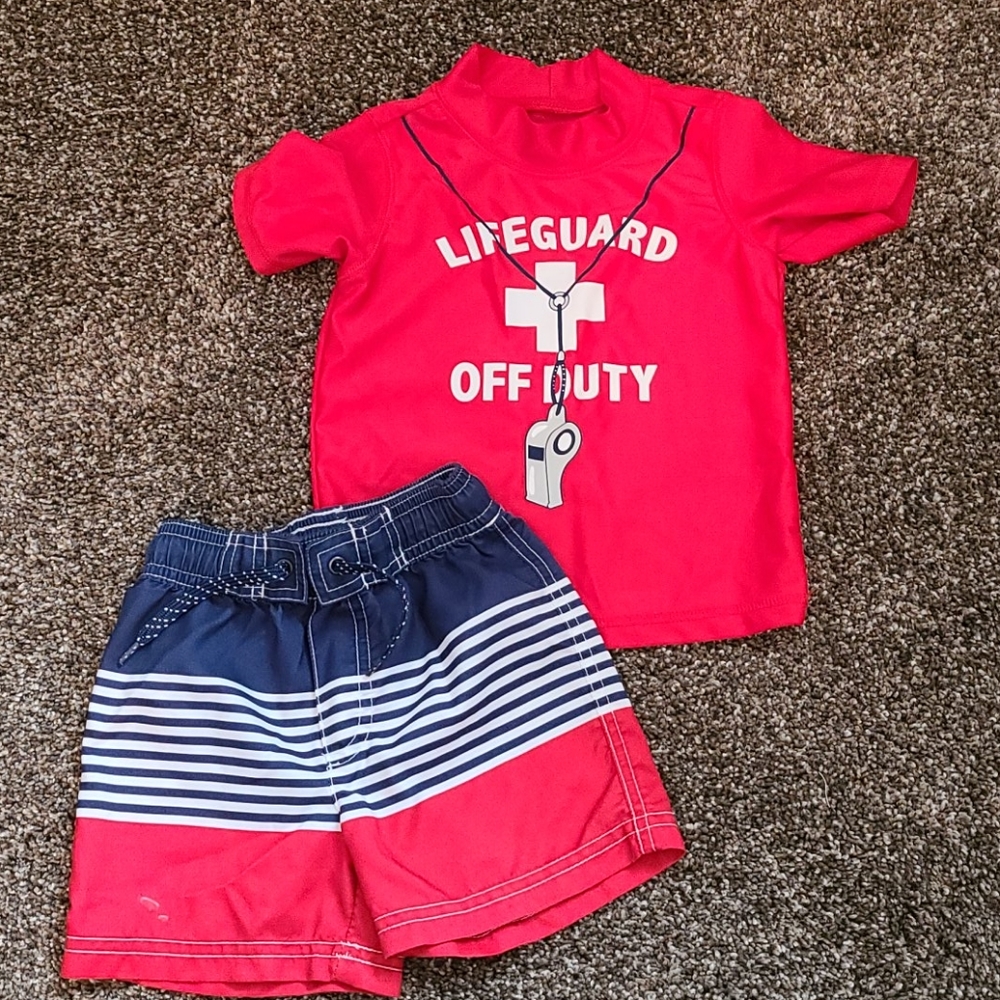 Carter's Boys swim set lifeguard 18 month